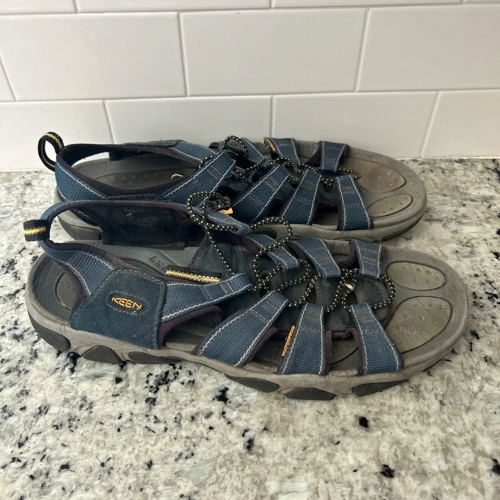 KEEN Men's Newport H2 Closed Toe Water Sandals‎ 1001931 Size 13 Blue Gray